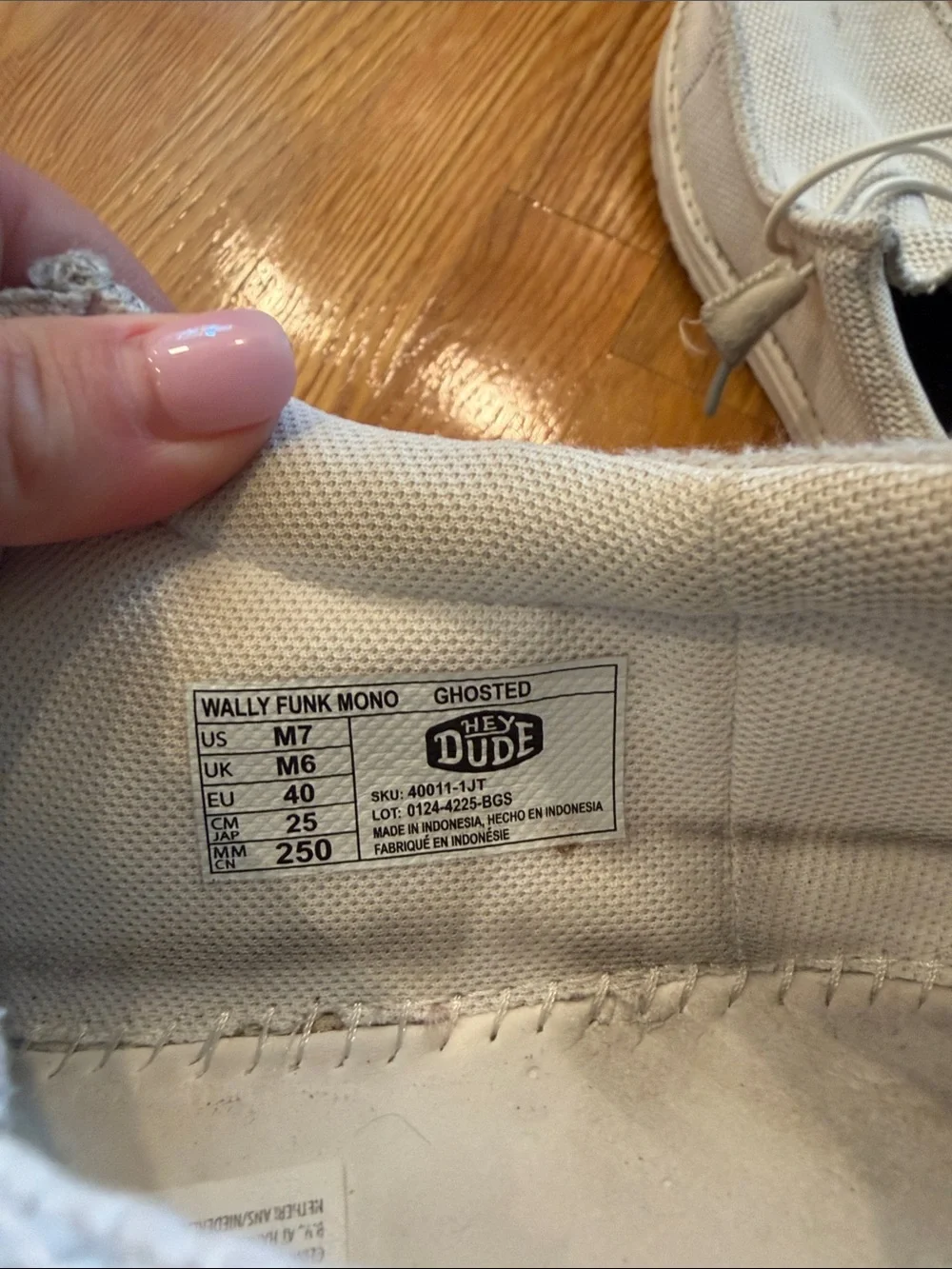 Hey Dude Kids Off-White Mesh Slip-On Moccasins